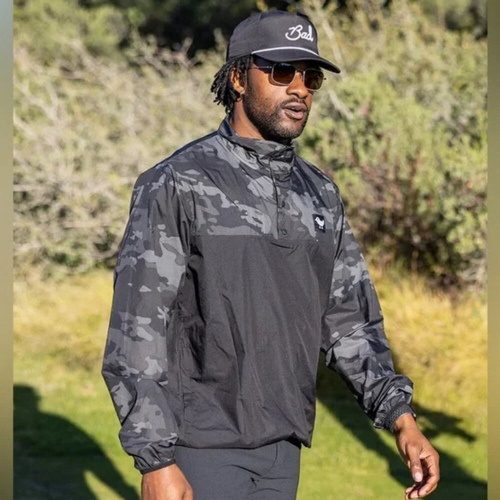 NEW Bad Birdie Camo Windbreaker Jacket Size Large - Picture 2 of 11